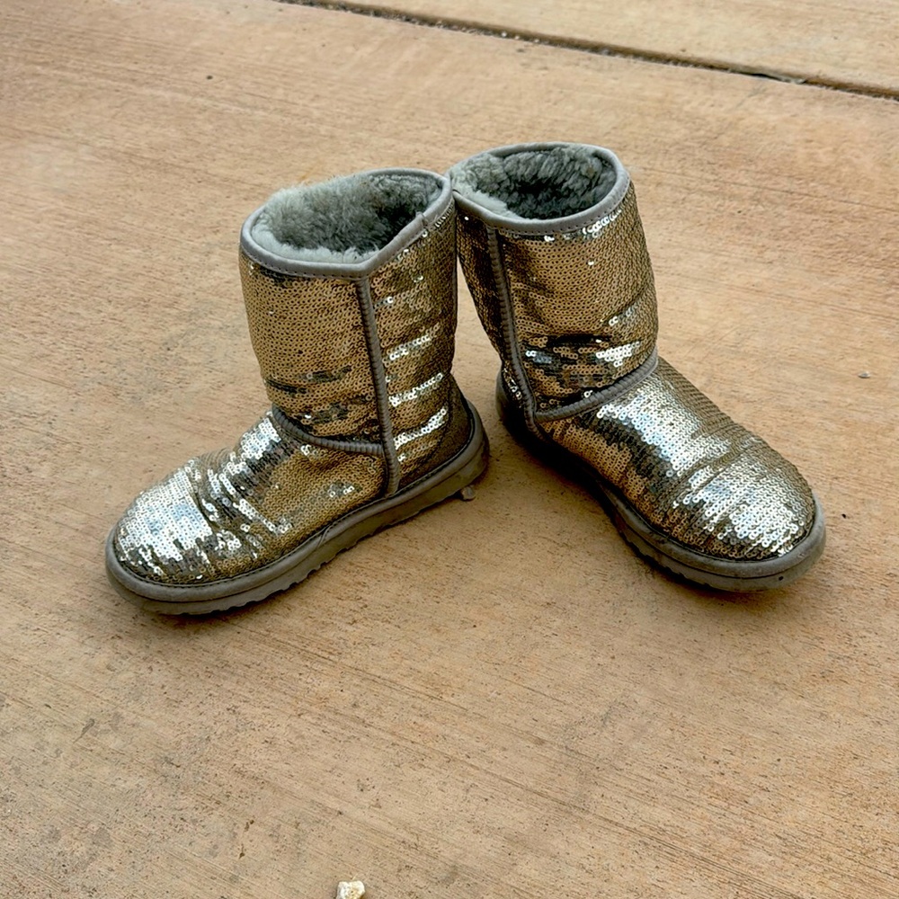 Ugg's Champagne Sequined Boots